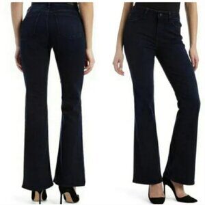 NWT Mavi Gold High Rise Flare Leg Dark Wash Indigo 70's Stretch Jeans Size 31
